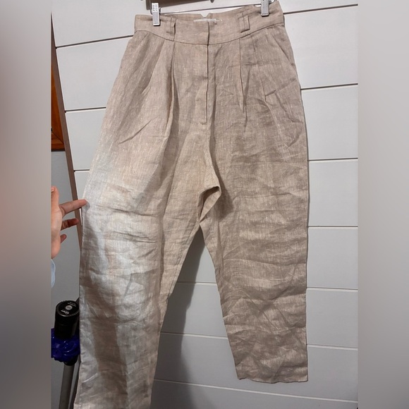 ANTHROPOLOGIE SIGNIFICANT OTHER Zahara Pant 100% linen size 6 - Picture 12 of 13